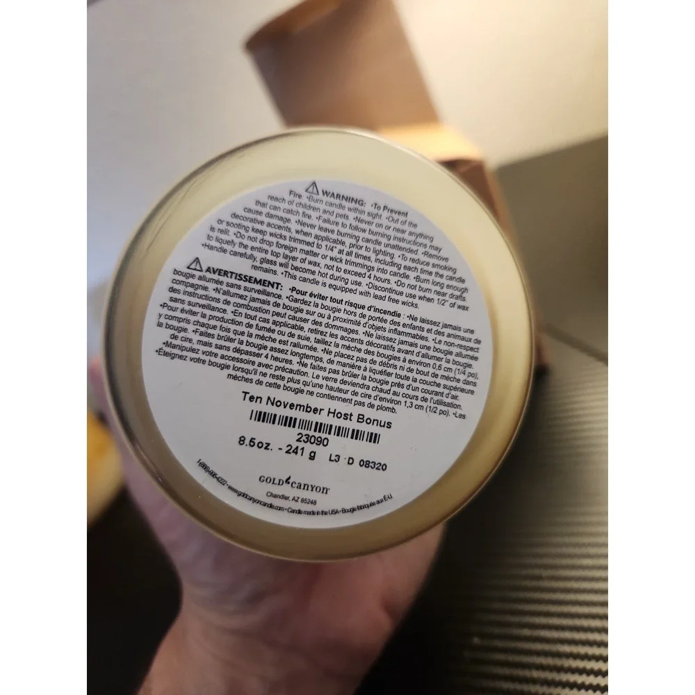 New Gold Canyon Candle 